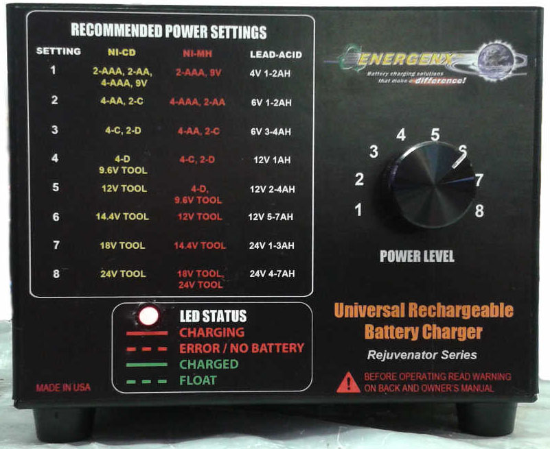This is the first truly UNIVERSAL BATTERY CHARGER ever made available 
