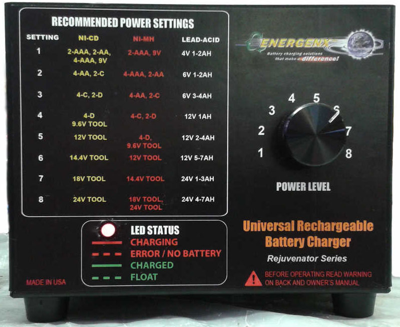 Tesla Chargers 1AU universal battery charger